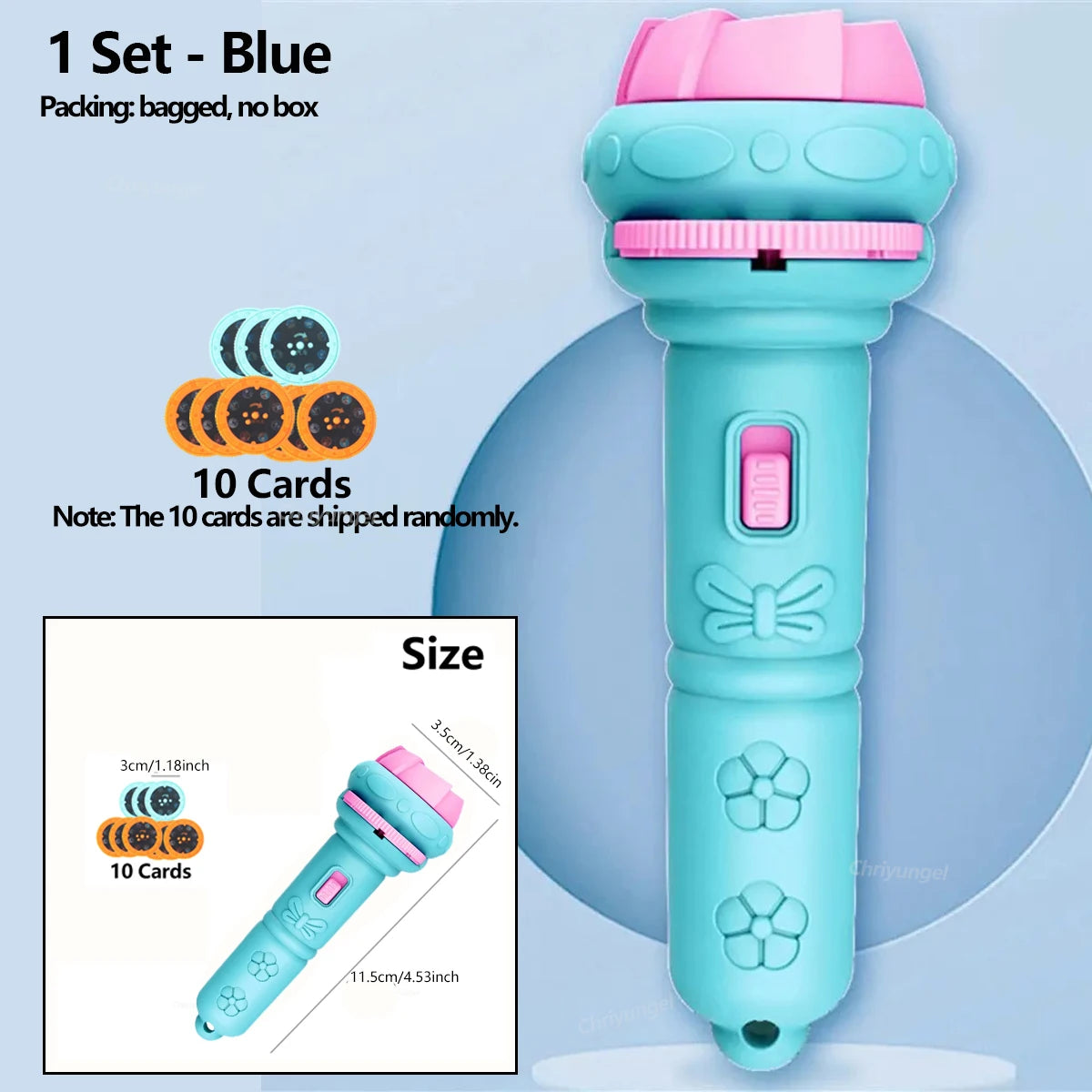 Cartoon Projection Flashlight for Kids – Educational Bedtime Toy