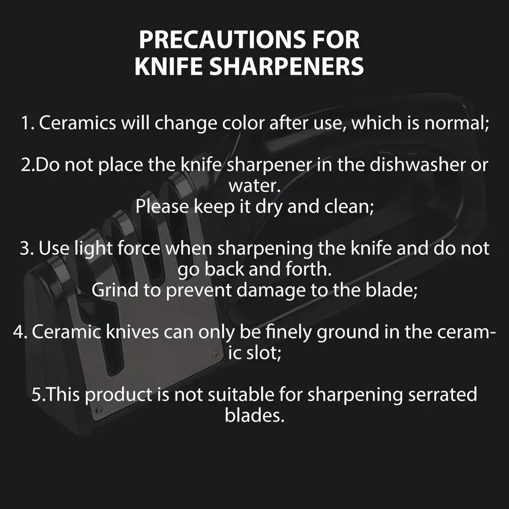 Multi-Function Knife Sharpener – Non-Slip Kitchen Sharpening Tool