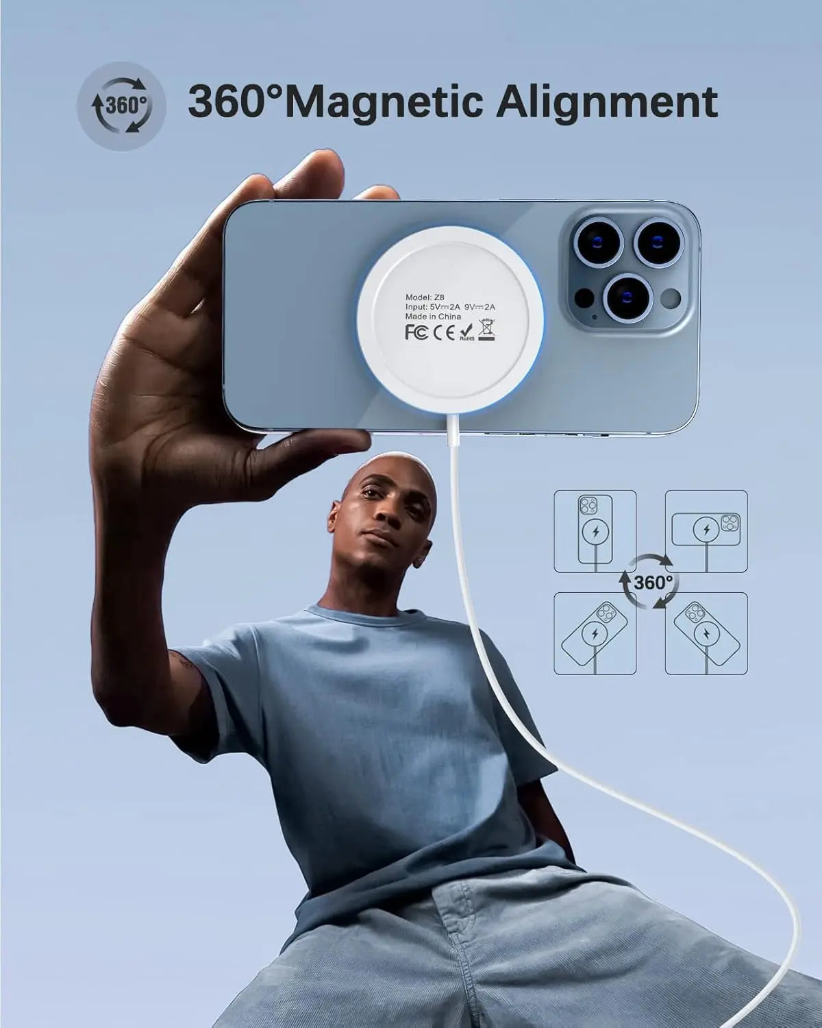 Fast Charging Type-C Magnetic Charger for iPhone & AirPods