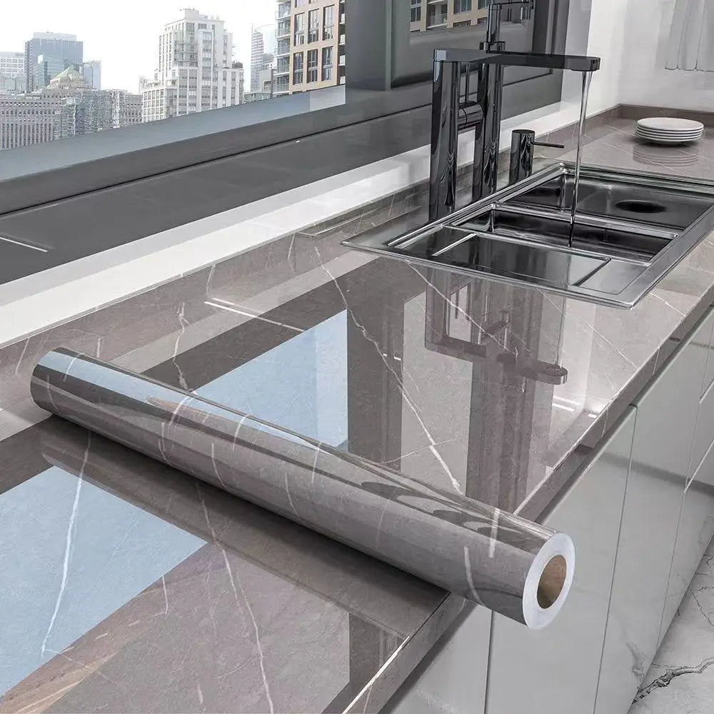 Self-Adhesive Waterproof Wallpaper  (available in 6 designs and multiple sizes)