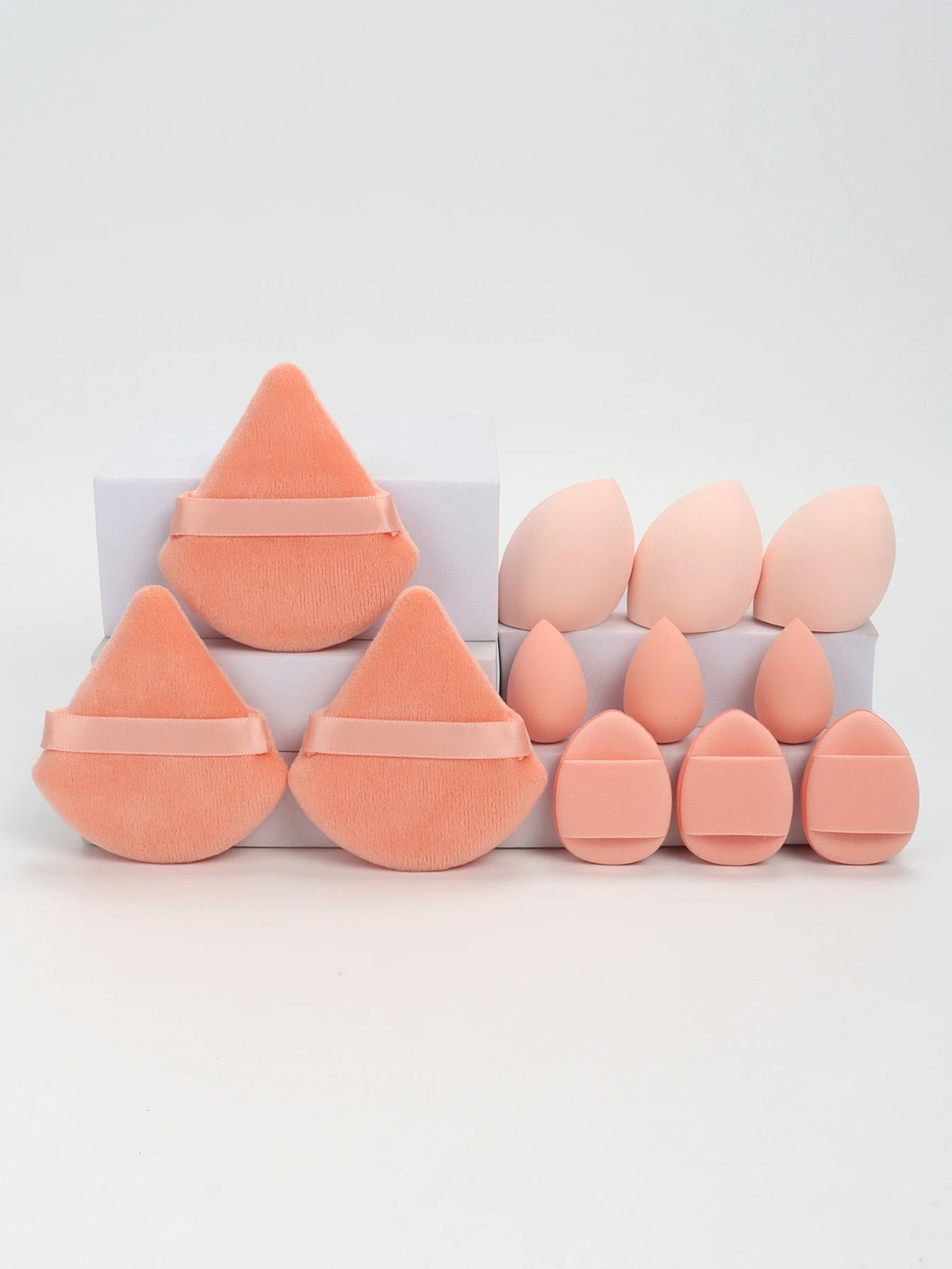 12-Piece Makeup Sponge & Powder Puff Set – Beauty Blenders, Cushion Puffs & Mini Makeup Sponges