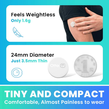 Ottai M8 Continuous Glucose Monitoring System – 14-Day CGM Sensor & Applicator