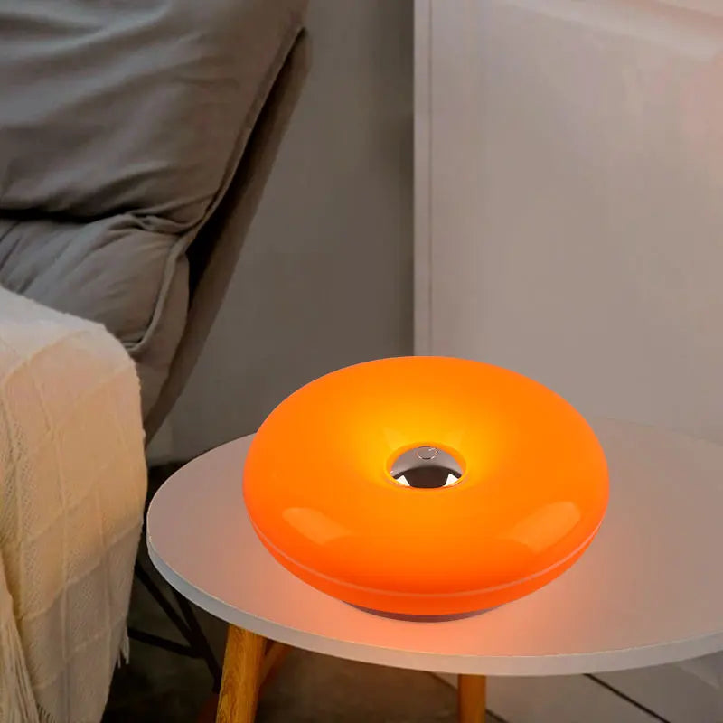 Rechargeable Donut Table Lamp – Modern LED Wall & Desk Light with 3 Colour Modes