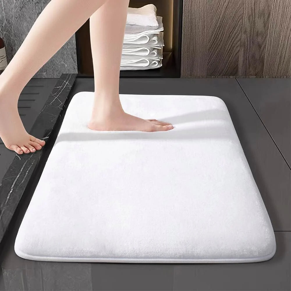Quick-Dry Bathroom Floor Mat – Soft Anti-Slip Door & Shower Rug