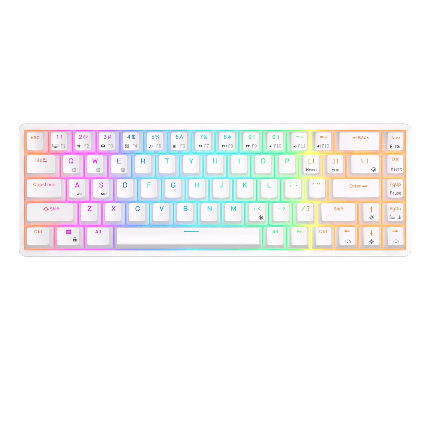 RGB Mechanical Gaming Keyboard – 68 Keys, Hot-Swappable, Wireless