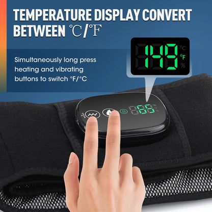 Electric Heating Waist Massager – Vibration Hot Compress Lumbar Support Belt