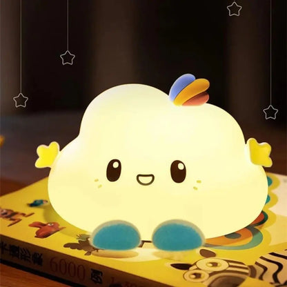 Cute Cloud Night Light – Portable LED Bedside Lamp for Kids & Nurseries