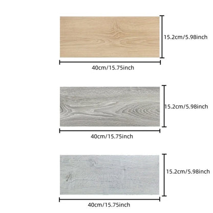 PVC Wood Grain Self-Adhesive Floor Tiles – 40x15cm (10Pcs) (available in 8 designs)
