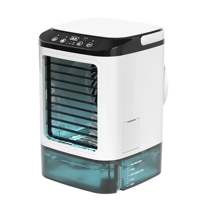 Portable USB Mini Air Cooler – Quiet Desktop Cooling Fan with Humidifier & Mist Spray