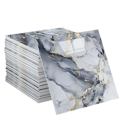 PVC Self-Adhesive Marble Waterproof Floor Tiles (available in 10 designs)