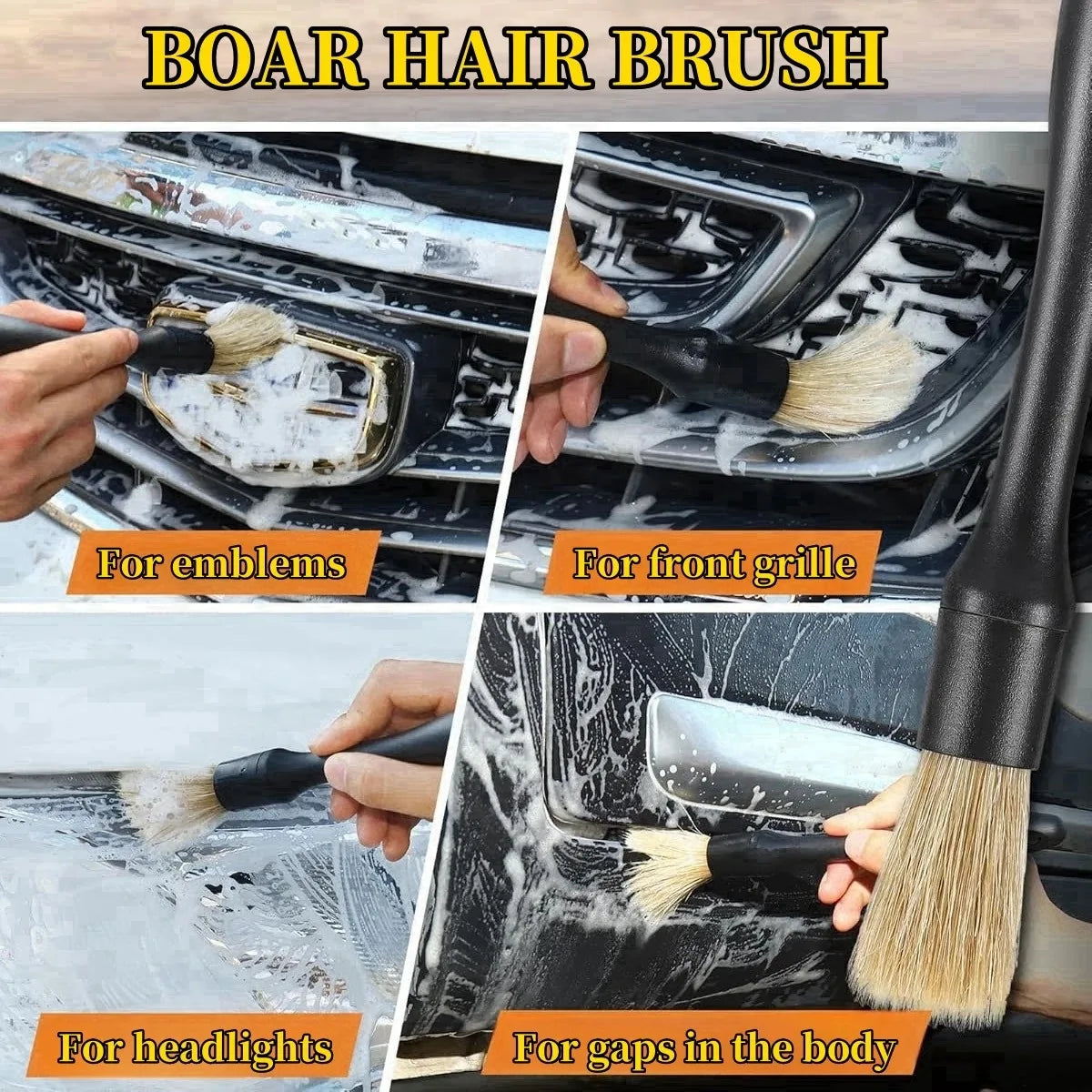 Car Detailing Brush Kit – Interior & Exterior Cleaning Brushes for Cars
