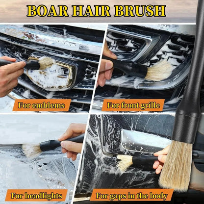 Car Detailing Brush Kit – Interior & Exterior Cleaning Brushes for Cars