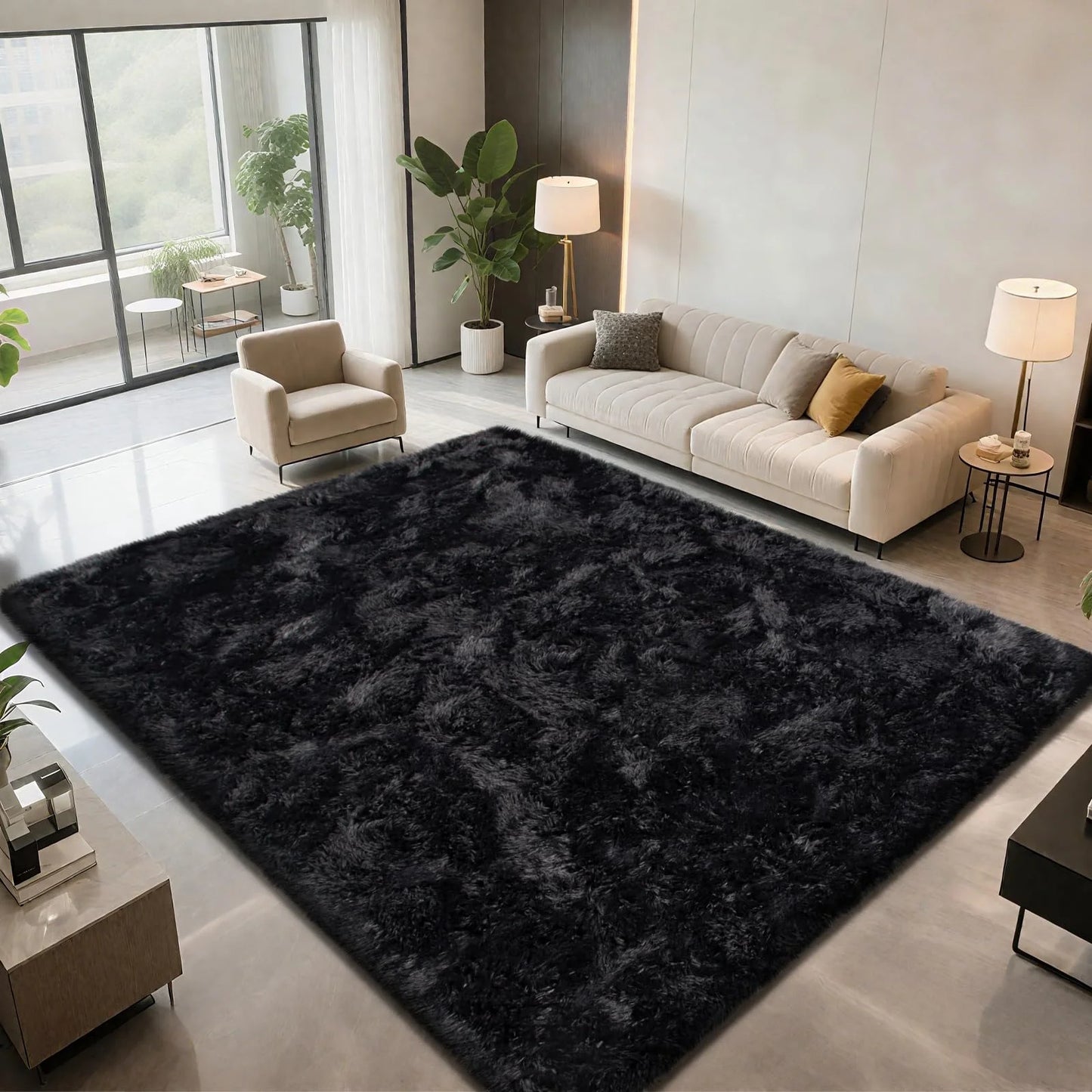 Ultra-Soft Shag Area Rug – Plush Non-Slip Floor Rug for Bedroom, Living Room & Nursery