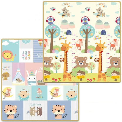 Foldable Baby Play Mat – Non-Toxic Double-Sided Crawling & Activity Mat