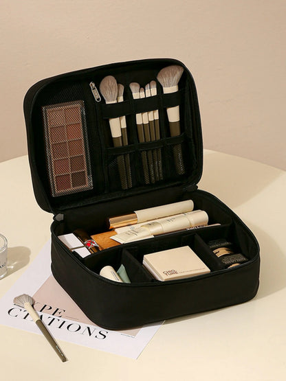 Travel Toiletry & Makeup Organiser Bag – Oxford Cloth Single or Double Layer Cosmetic Storage Case