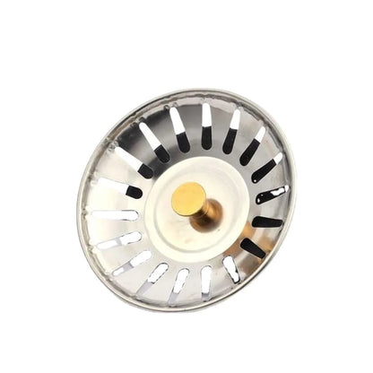 2-in-1 Kitchen Sink Strainer & Stopper – Stainless Steel Drain Waste Filters