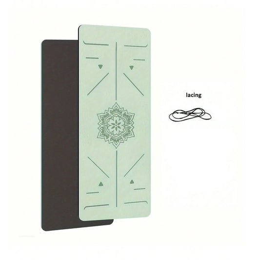Eco-Friendly TPE Yoga Mat – 6mm Non-Slip Exercise & Pilates Mat (180 × 57cm)