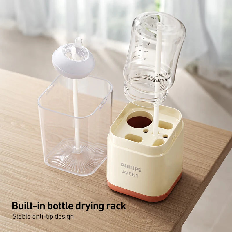 Baby Bottle Cleaning Set – Compatible with Avent Bottles (Brush, Drying Rack & Storage Kit)