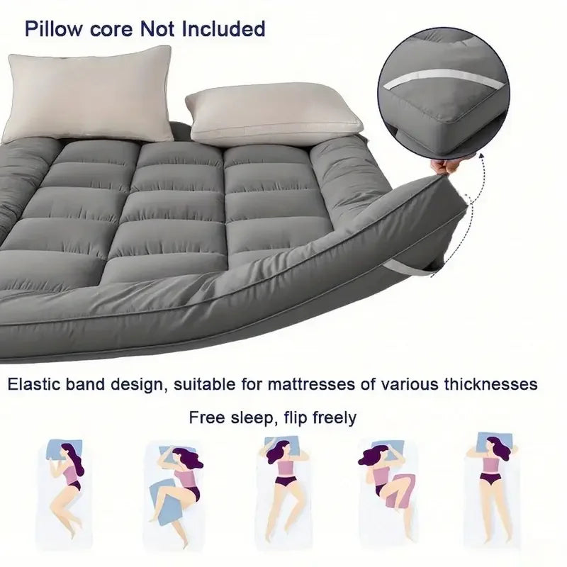 Foldable Japanese-Style Futon Mattress – 10cm Portable Floor & Guest Bed