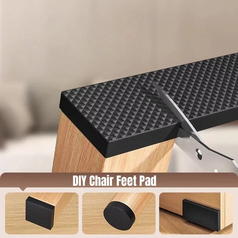 Cut-to-Size Anti-Slip Furniture Pads – 2m Self-Adhesive EVA Floor Protectors