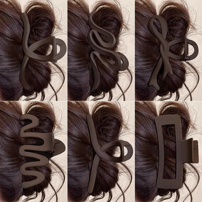 Large Geometric Hair Claw Clip