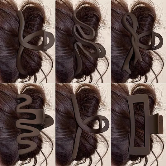 Large Geometric Hair Claw Clip