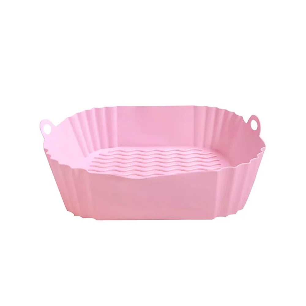 Reusable Silicone Air Fryer Liners – Non-Stick Heat Resistant Air Fryer Baking Tray