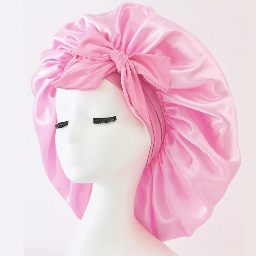 Adjustable Satin Sleep Bonnet