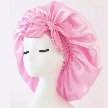 Adjustable Satin Sleep Bonnet