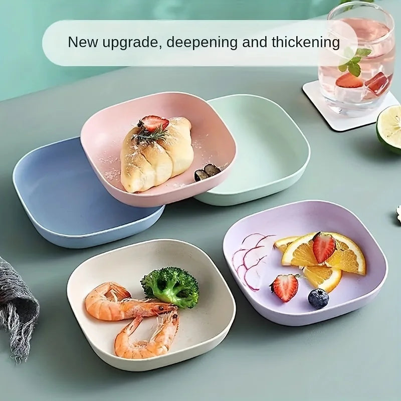 10-Piece Reusable Snack & Fruit Plate Set
