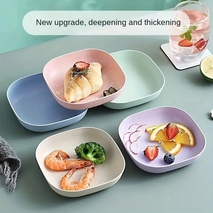 10-Piece Reusable Snack & Fruit Plate Set