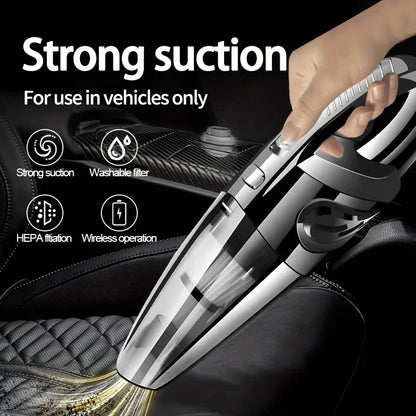 12V Handheld Car Vacuum Cleaner – Wet & Dry Portable 120W Cleaner