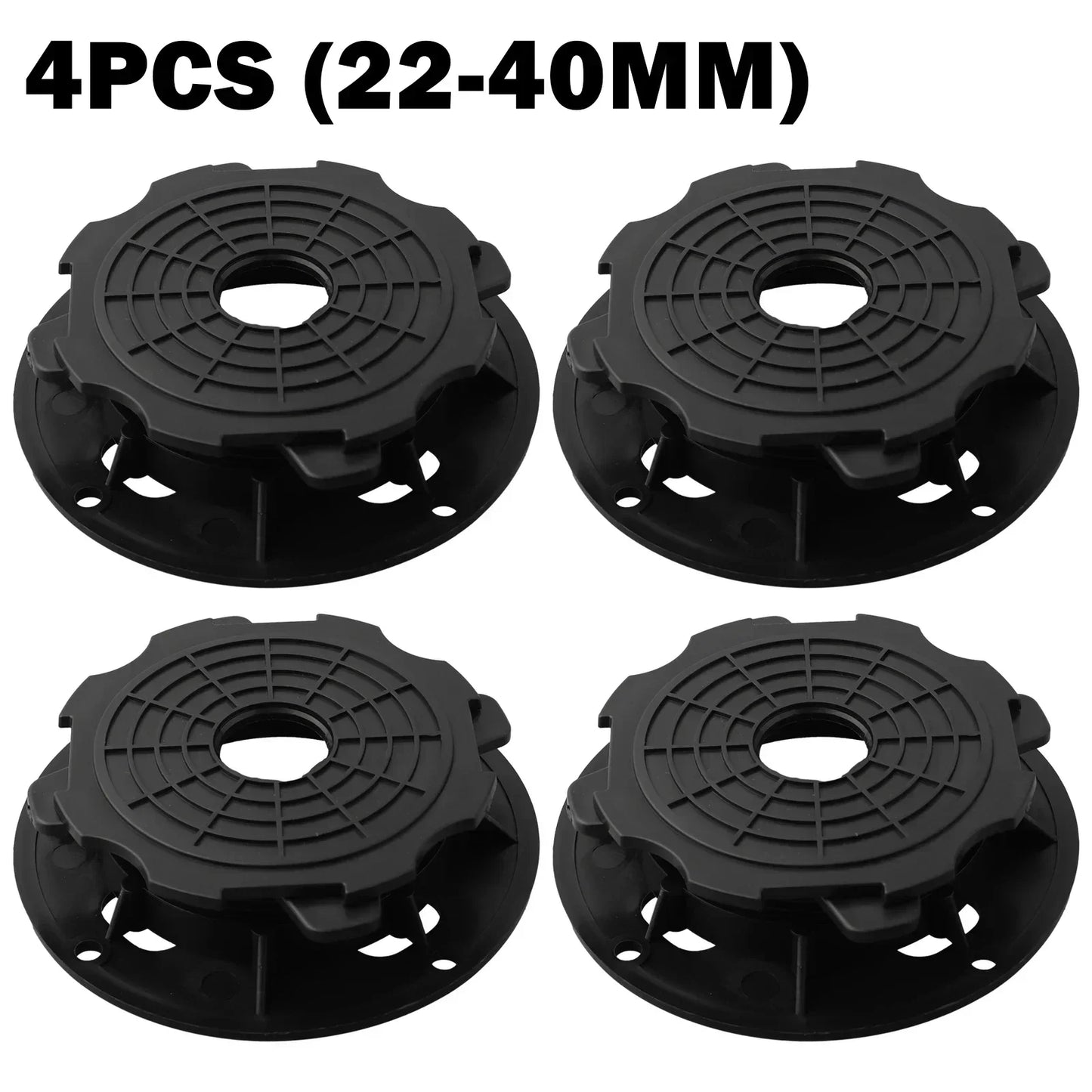 Adjustable Decking Support Pedestals (4pcs) – Leveling Base for Outdoor Flooring
