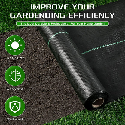Heavy Duty Weed Mat – Garden Weed Control Landscape Cloth