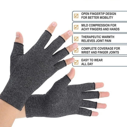 Fingerless Compression Gloves – Breathable Hand Support Gloves (1 Pair)