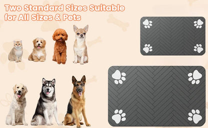 Absorbent Pet Feeding Mat – Waterproof Non-Slip Dog & Cat Placemat