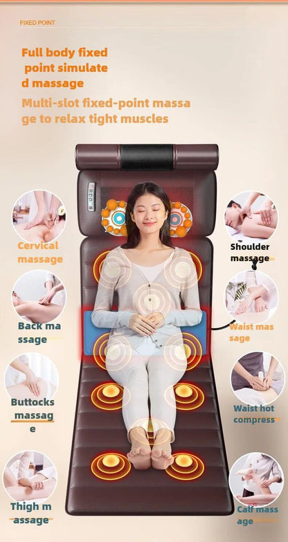 Full Body Massage Mattress with Heat – Air Compression & Vibration Massage Mat