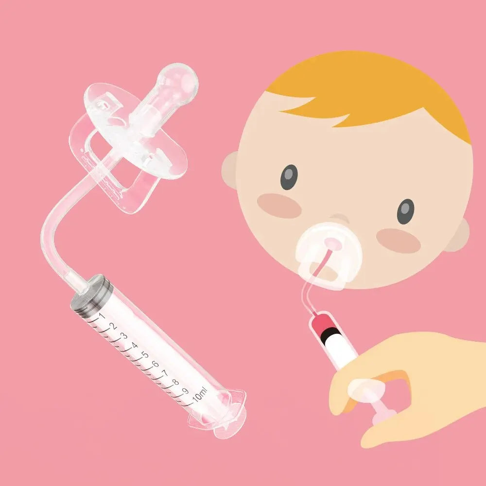 Baby Medicine Dispenser Pacifier – 10ml Oral Syringe Feeder Kit