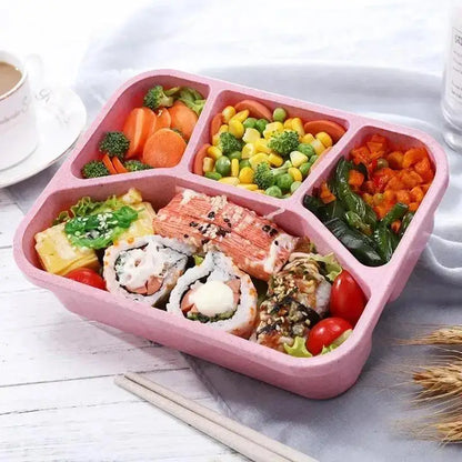 4-Compartment Bento Lunch Box – Leak-Resistant Microwave & Dishwasher Safe Meal Container