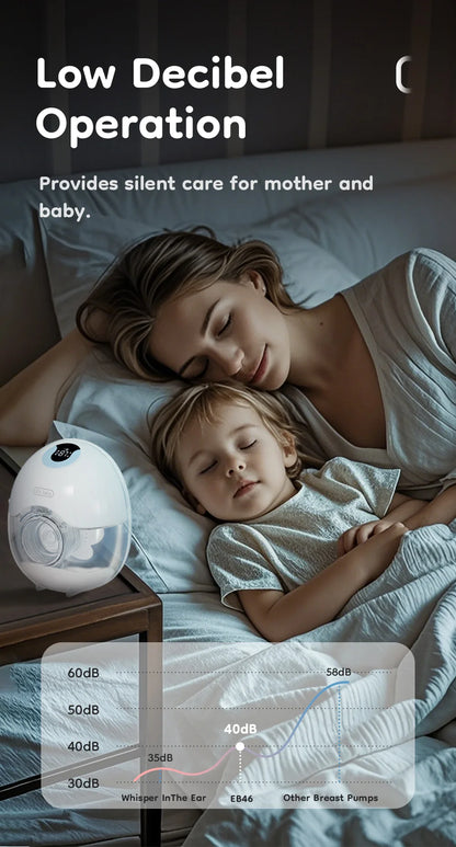 Hands-Free Wearable Breast Pump – Electric Pump with 4 Modes & 36 Levels