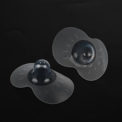 2-Pack Silicone Nipple Shields – Soft Breastfeeding Nipple Protectors with Storage Case