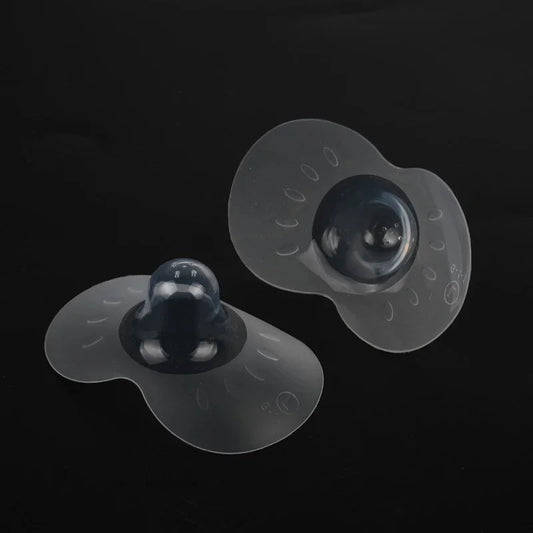 2-Pack Silicone Nipple Shields – Soft Breastfeeding Nipple Protectors with Storage Case