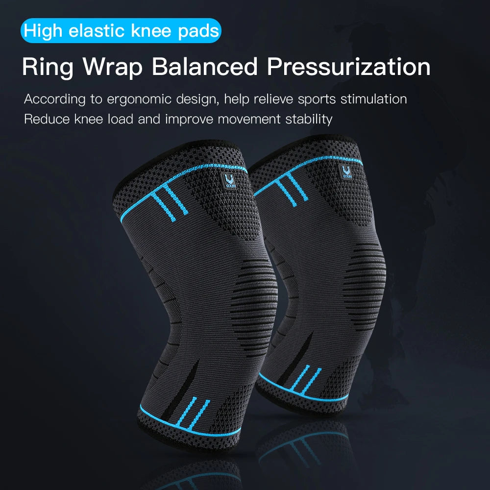 Compression Knee Support Sleeve – Breathable Knee Brace with Spring Stabilisers