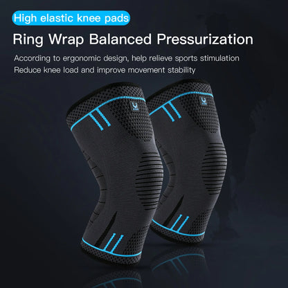 Compression Knee Support Sleeve – Breathable Knee Brace with Spring Stabilisers