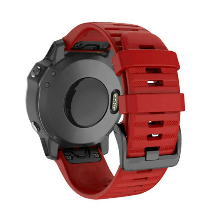 QuickFit Silicone Strap for the Garmin Descent MK1/MK2/MK2i, Enduro/2, Tactix Delta (26mm) (10 colours available)