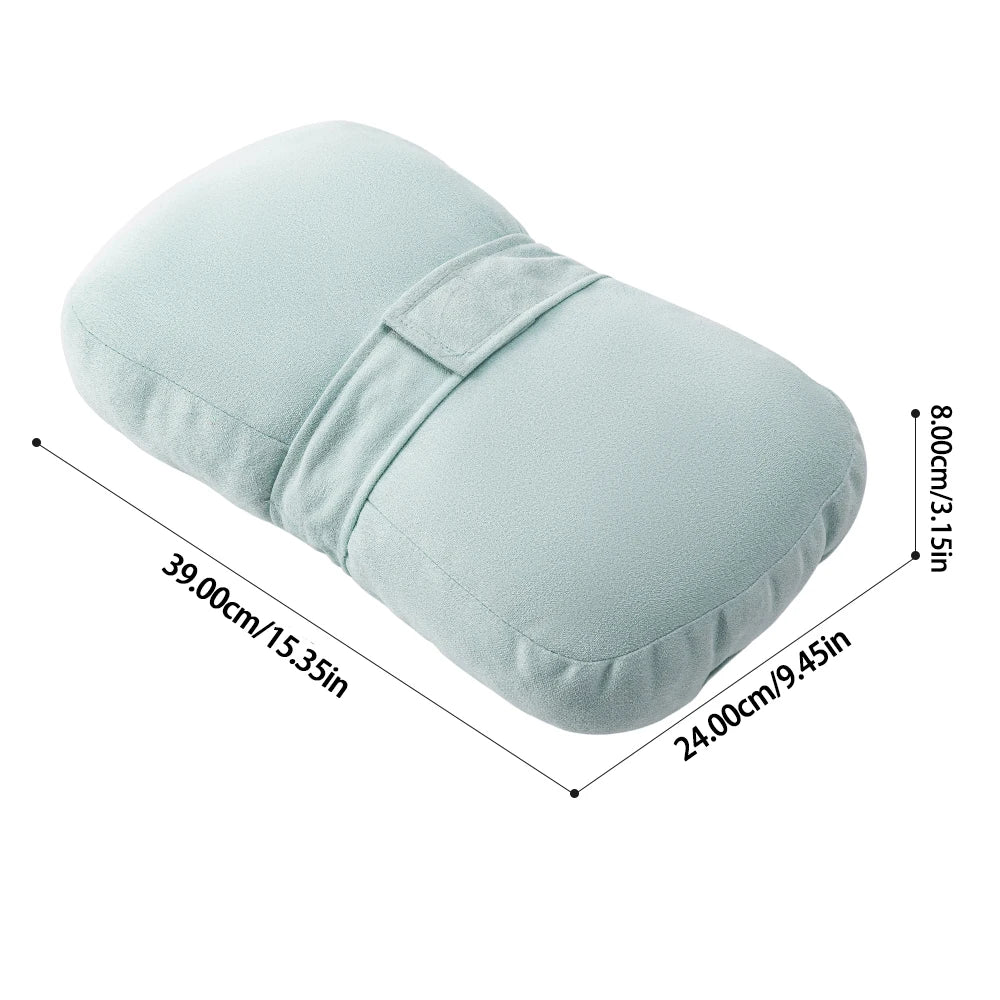 Plush Knee Pillow for Side Sleepers – Leg Support Cushion with Adjustable Strap & Washable Cover