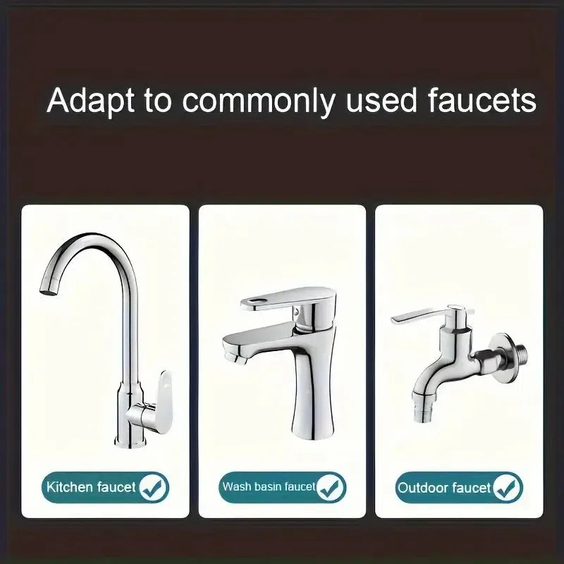 360° Faucet Sprayer Attachment – Kitchen Tap Extender with 3 Spray Modes