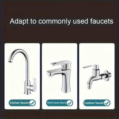 360° Faucet Sprayer Attachment – Kitchen Tap Extender with 3 Spray Modes