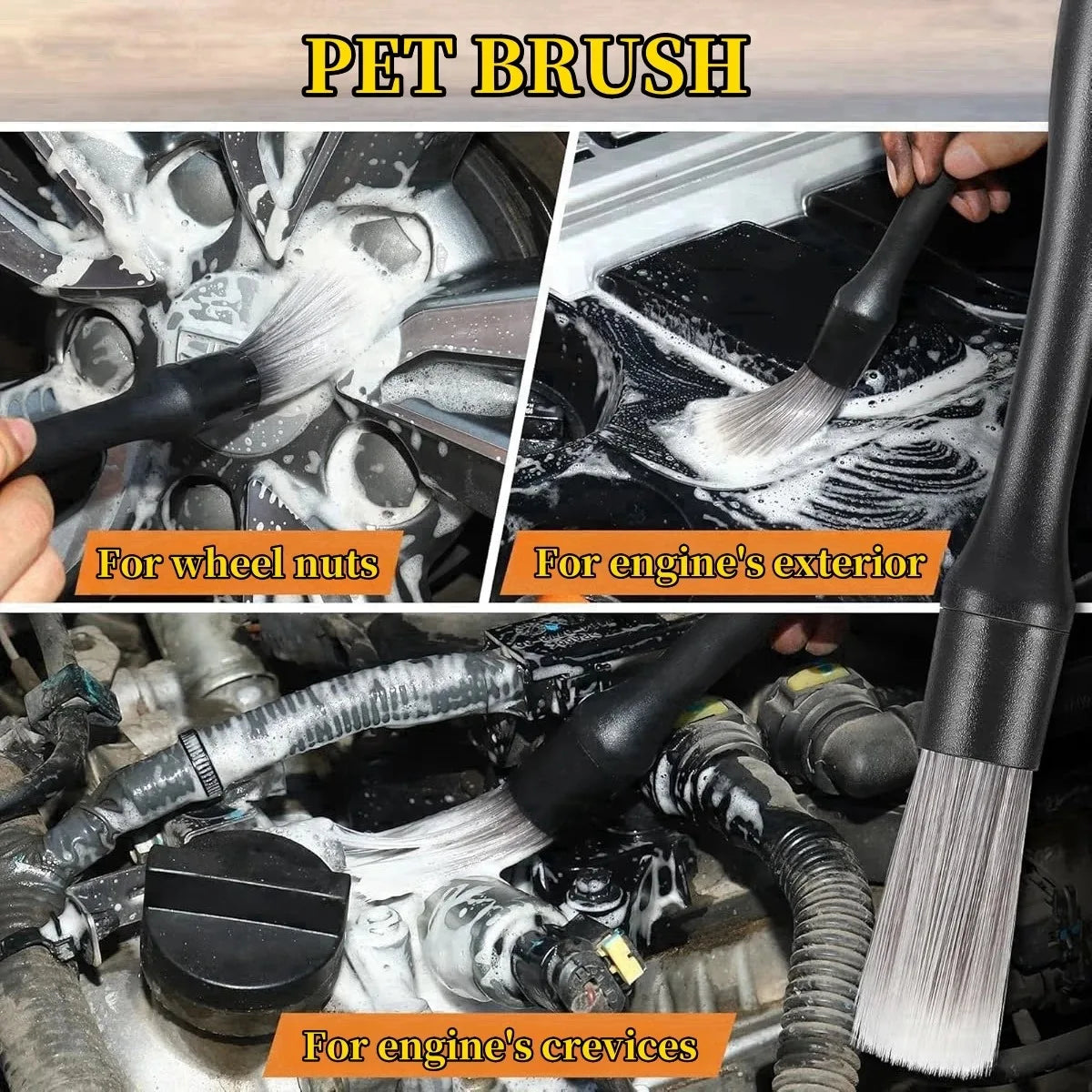 Car Detailing Brush Kit – Interior & Exterior Cleaning Brushes for Cars