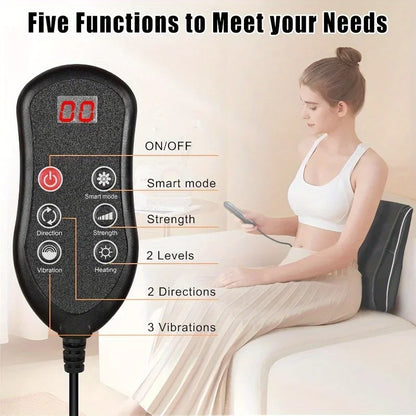 Shiatsu Massage Pillow – Heated Neck, Back & Body Massager with Airbag Traction